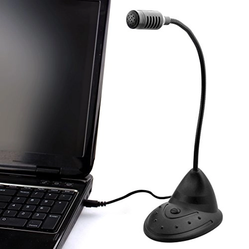 3.5mm Stereo Studio Speech Microphone Mic Stand Mount - Black Small