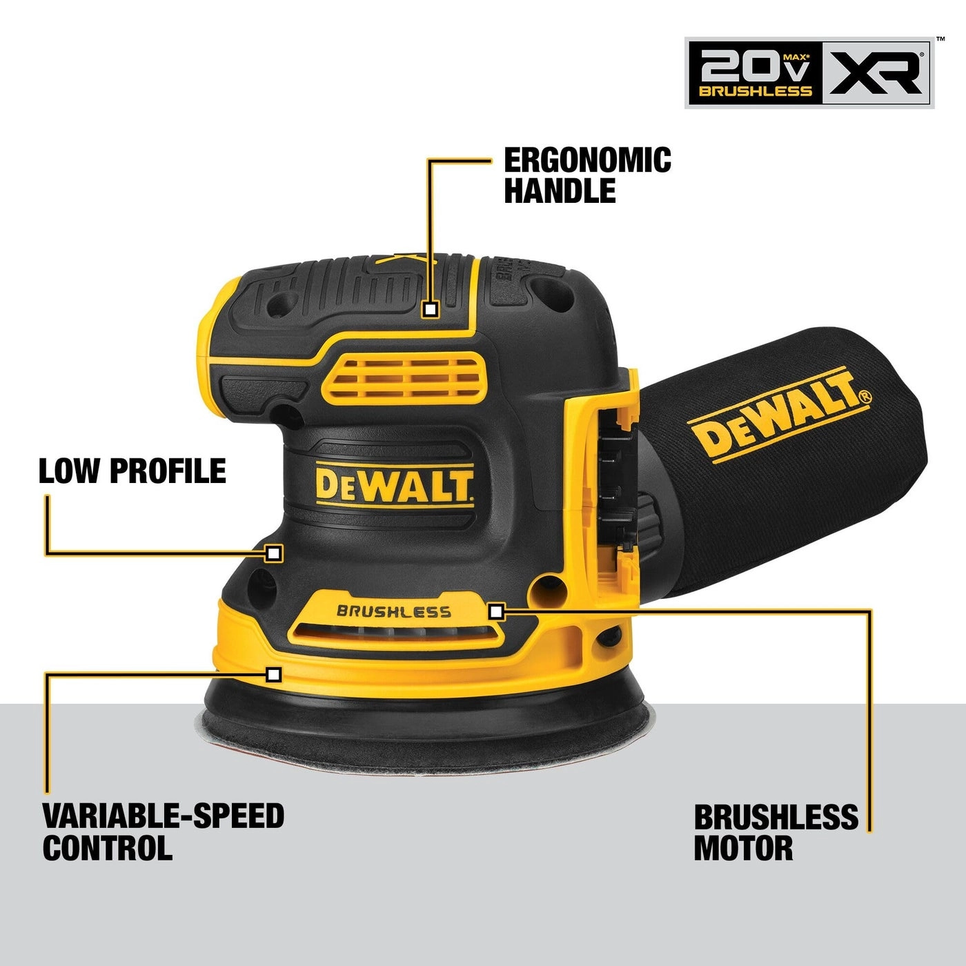 Orbital Sander - 20V MAX Tool Only DCW210B