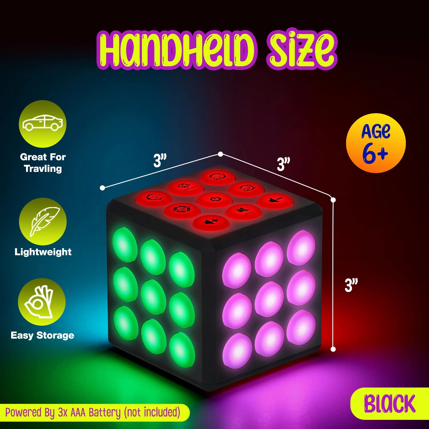 Electronic Brain & Memory Game Cube - 6-12 years