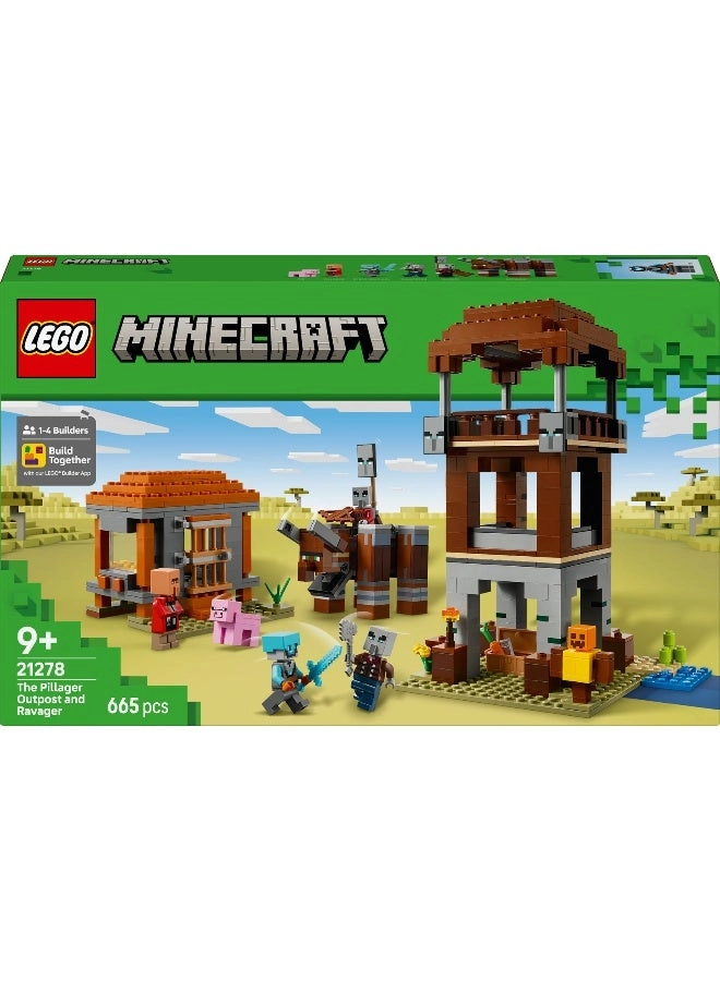 Minecraft The Pillager Outpost and Ravager (21278)