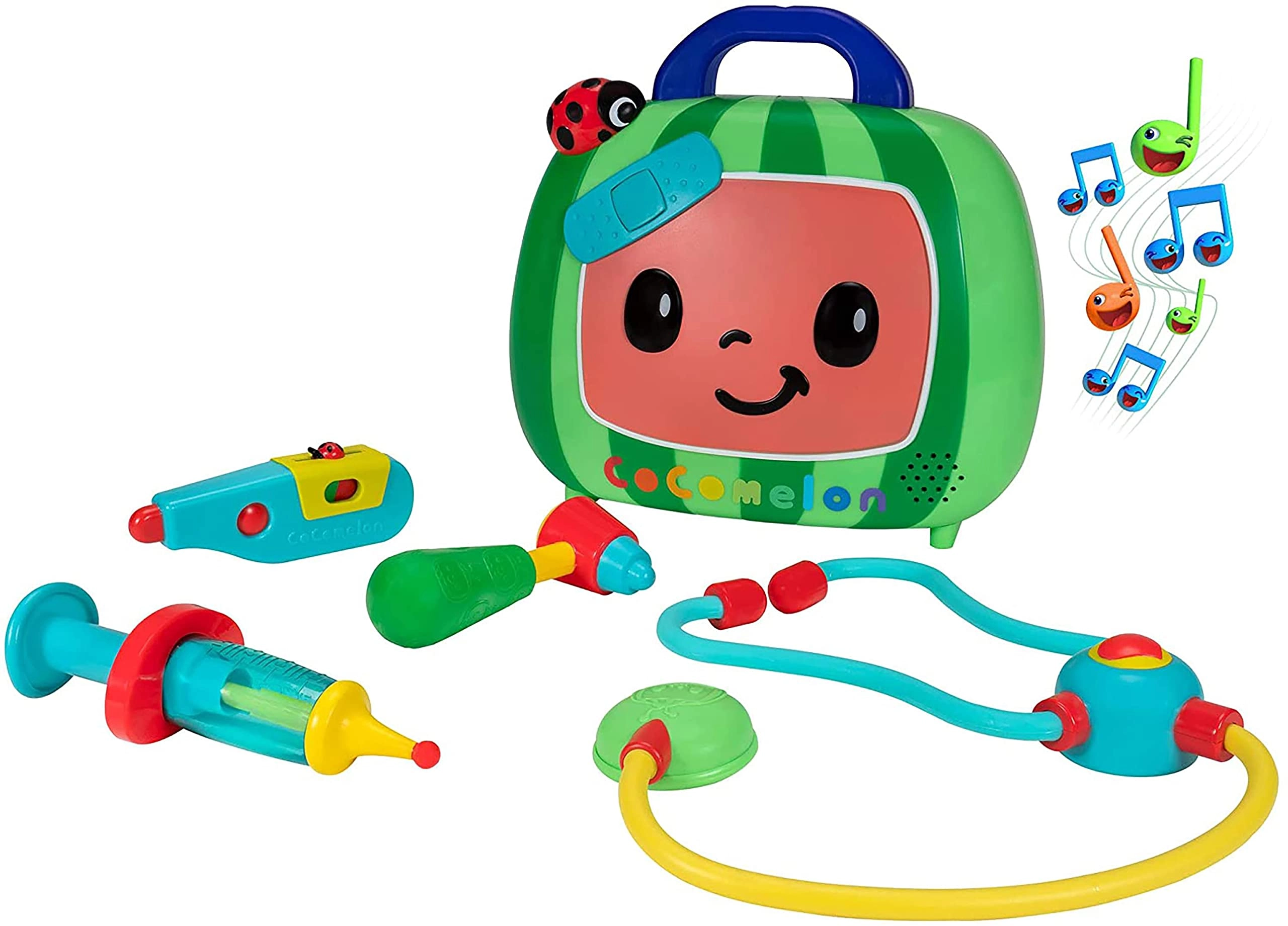 MZA STORES Official Musical Checkup Case - Plays clips from 'Doctor Checkup' song Includes 4 accessories