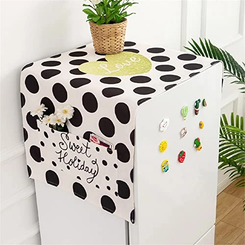Fridge Dust Cover - 65x180cm Large Polka Dots
