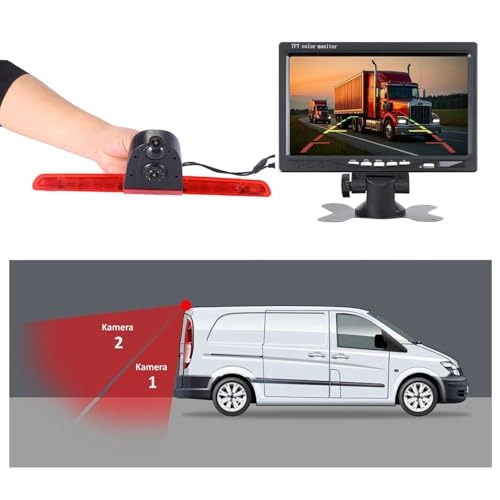 HD IP68 Rear View Camera - Night vision 1280x 720 pixels + 7'' Monitor