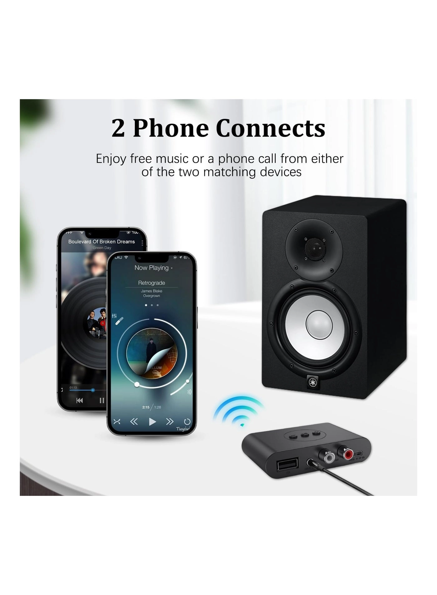 Bluetooth Adapter - 5.2+EDR USB/AUX USB 5V