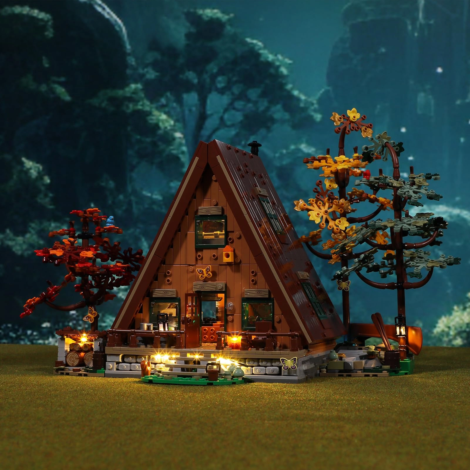 Led Lighting Kit for A-Frame Cabin (LEGO-21338)