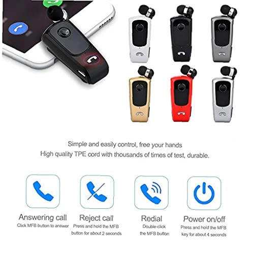 Retractable Earphone Wireless Headset