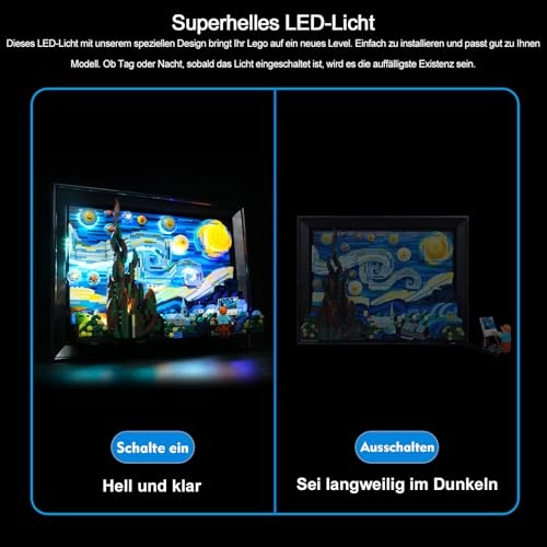 LED Light Set - Remote Control for Lego 21333 Vincent Van Gogh