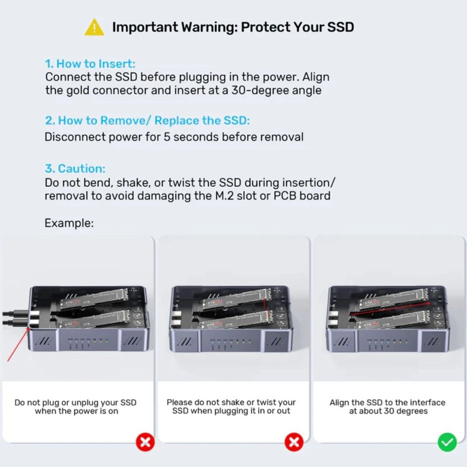 SolidForce SSD Enclosure - USB-C M.2 SSD SATA PCIe 2230/2242/2260/2280