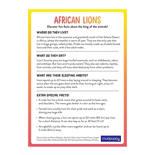 MudPuppy Lion's Safari Cooperative Game - 0 - 12 years