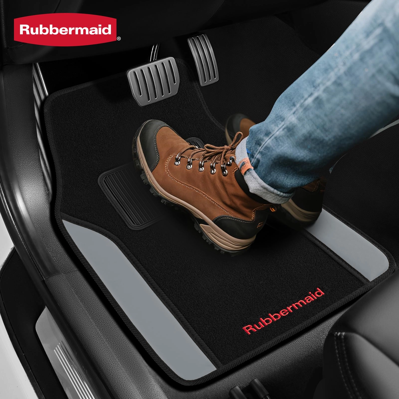 Car Mats - Gray Carpeted Universal Fit