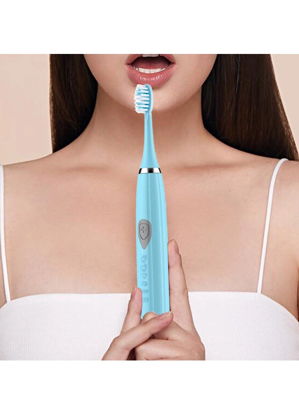 Electric Toothbrush - 3 Brushheads Blue