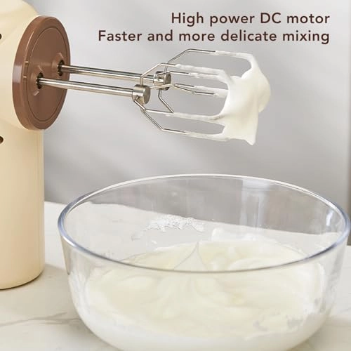 Electric Hand Mixer - 5 Speed Type C USB Fast Charging