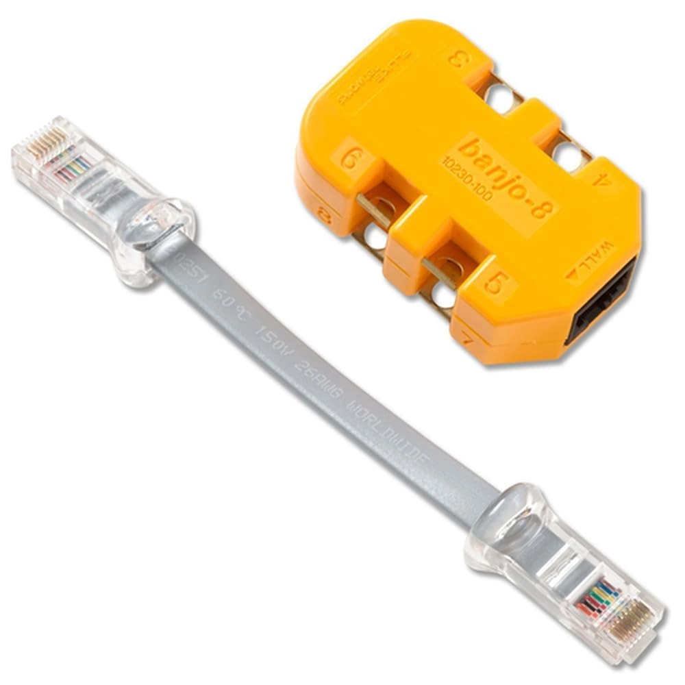 Fluke 10230101 - 8-Wire In-Line Modular Adapter K-Plug