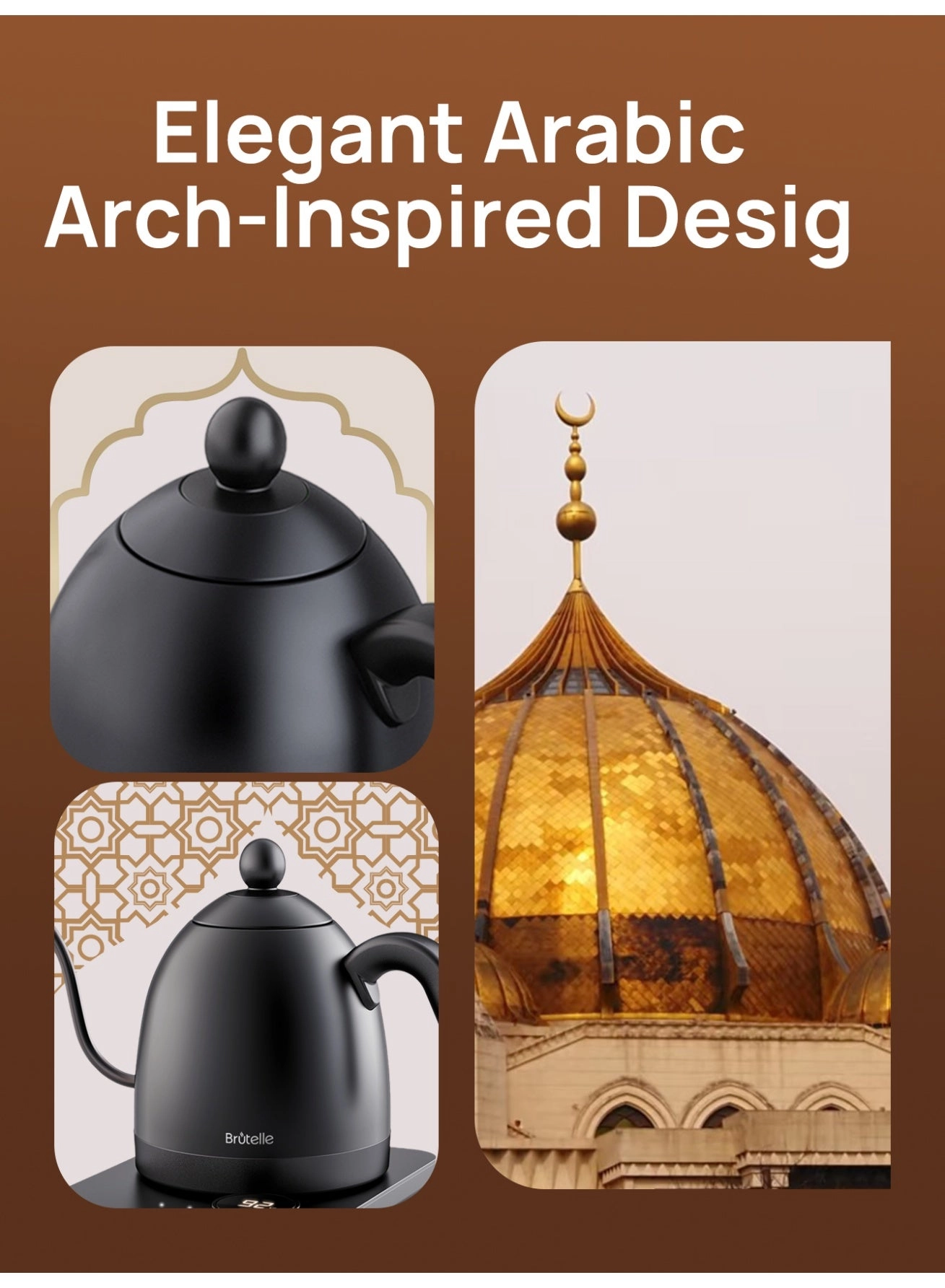 Gooseneck Temperature Control Electric Kettle