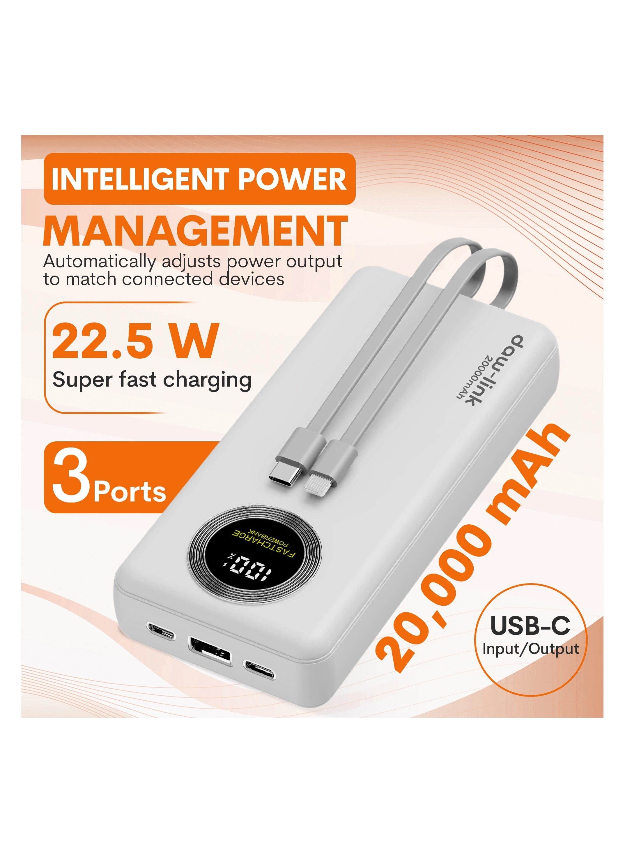 DL-PB120 - 20000 mAh 22.5W Fast-Charging