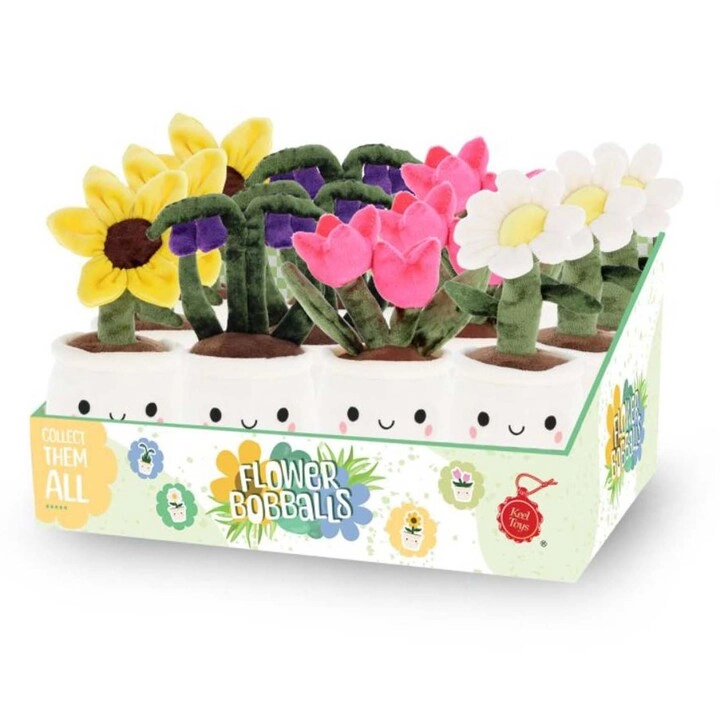 Carrefour Flower Bobballs 12 cm Plush - Eco-friendly Assorted