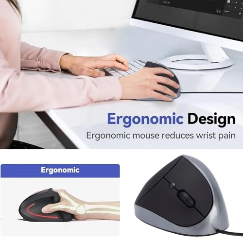 Vertical Mouse - USB Wired