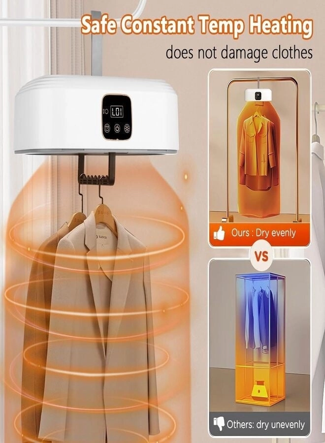 Portable Clothes Dryer - 3D Drying Cycle UV Sterilization