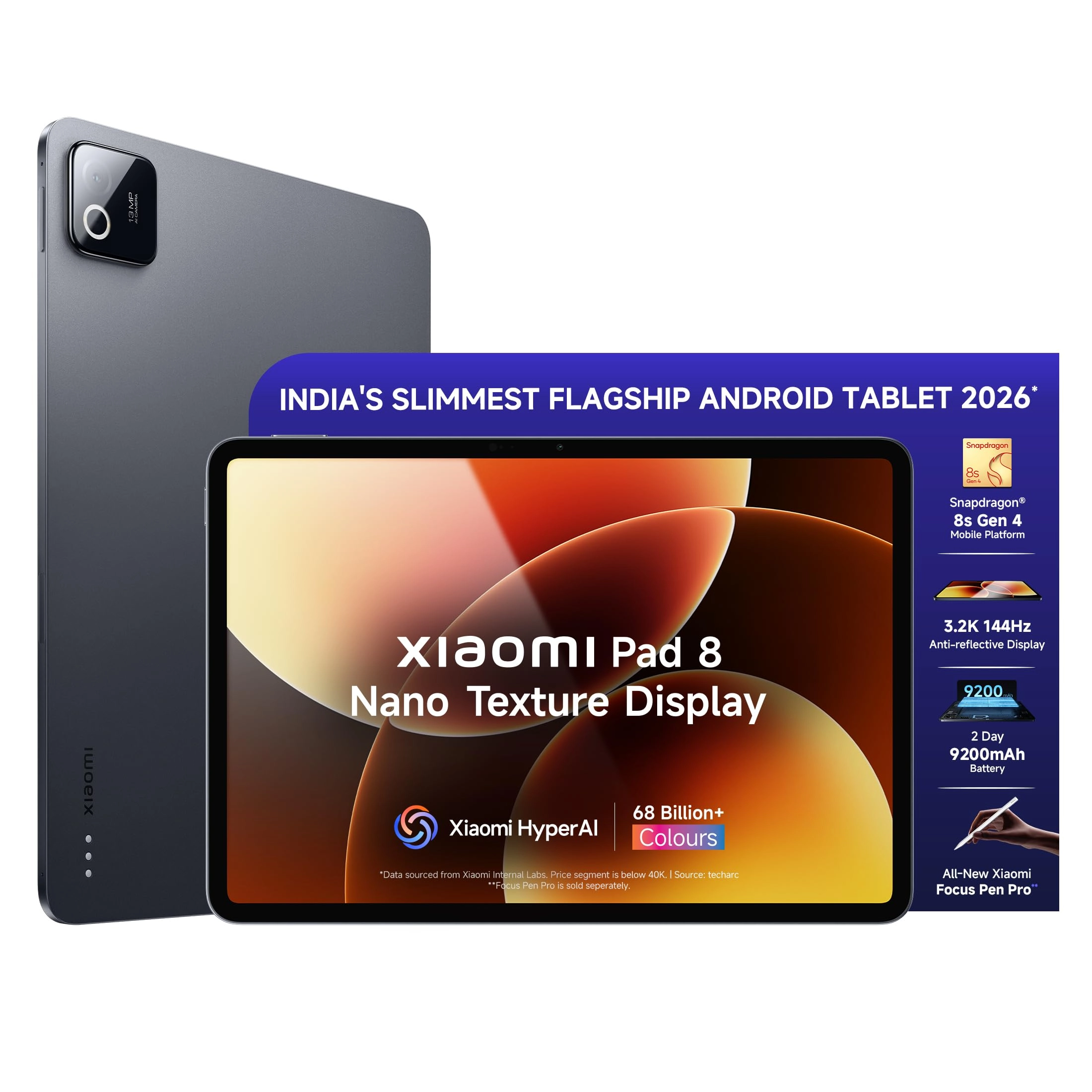BYD (India) Private Limited, Developed Plot No. OZ 7, Sipcot, Oragadam, Sriperam-budur, Kancheepuram, Tamil Nadu 602105, India, Xiaomi Pad 8 - 256GB 11.2"