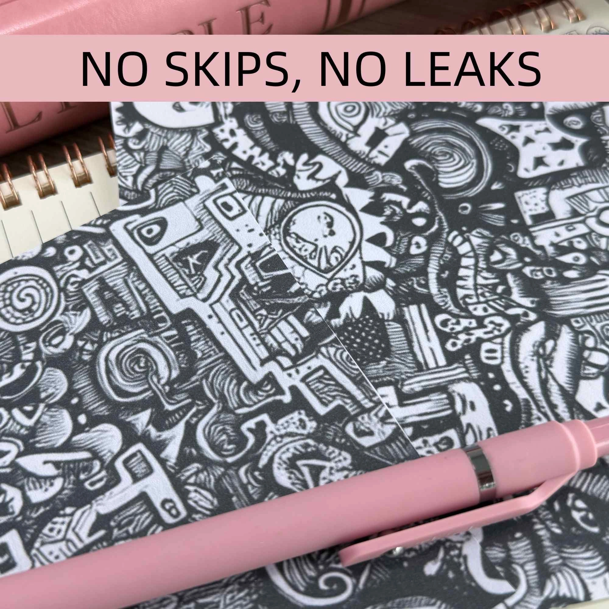 Pink Gel Pens - 7 Pcs 0.5 Millimeters