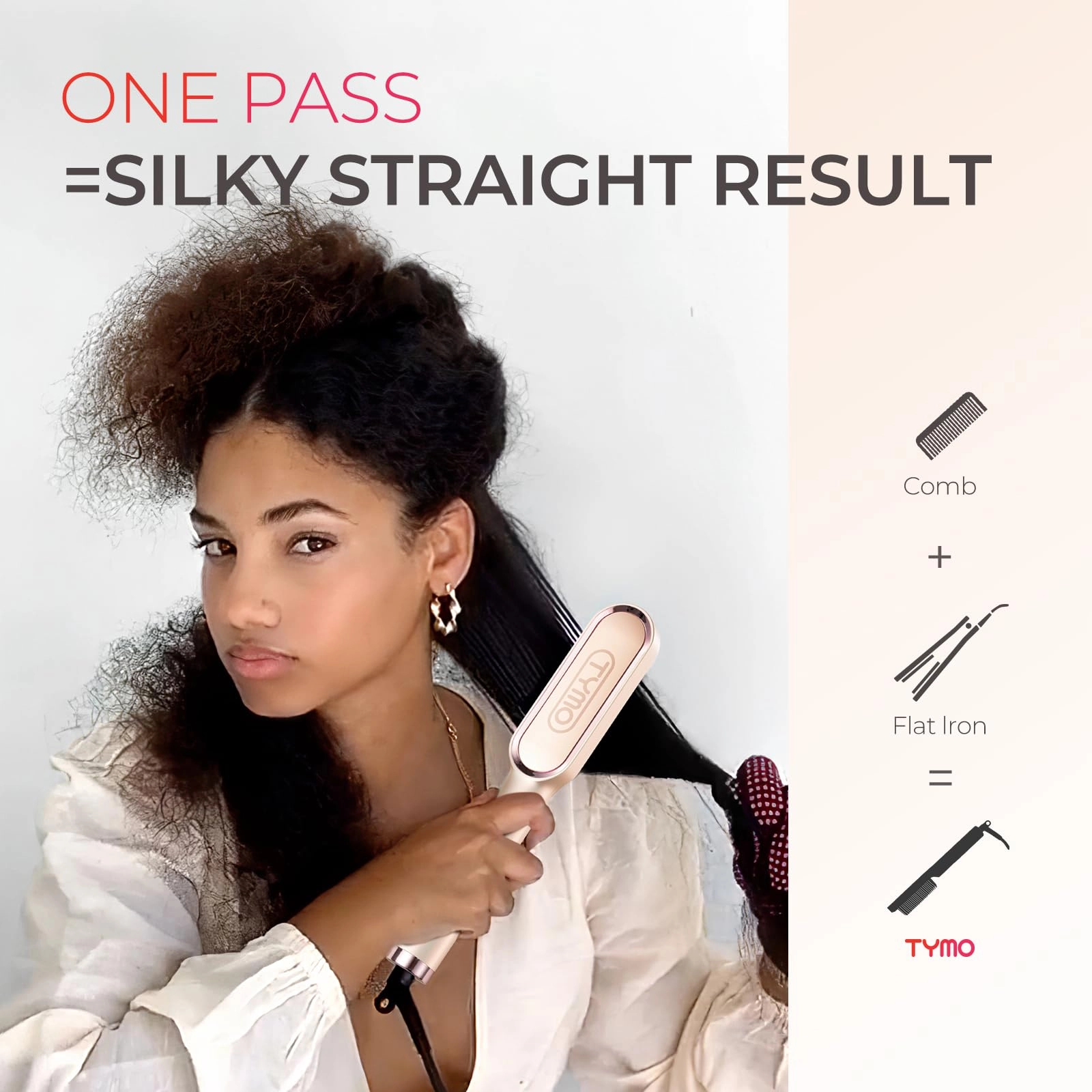 Ring Hair Straightener Brush