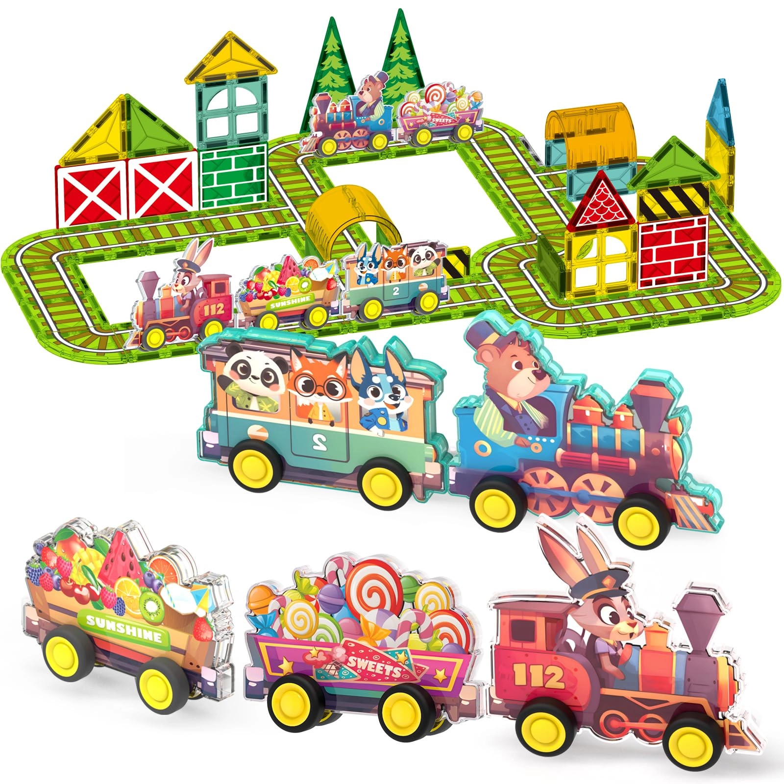 Oriate Magnetic Tiles - Kid 30 pieces