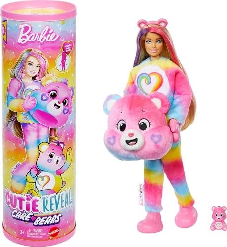 Barbie Cutie Reveal Care Bears Series 2 - Togetherness Bear Light Skin Ages 3+