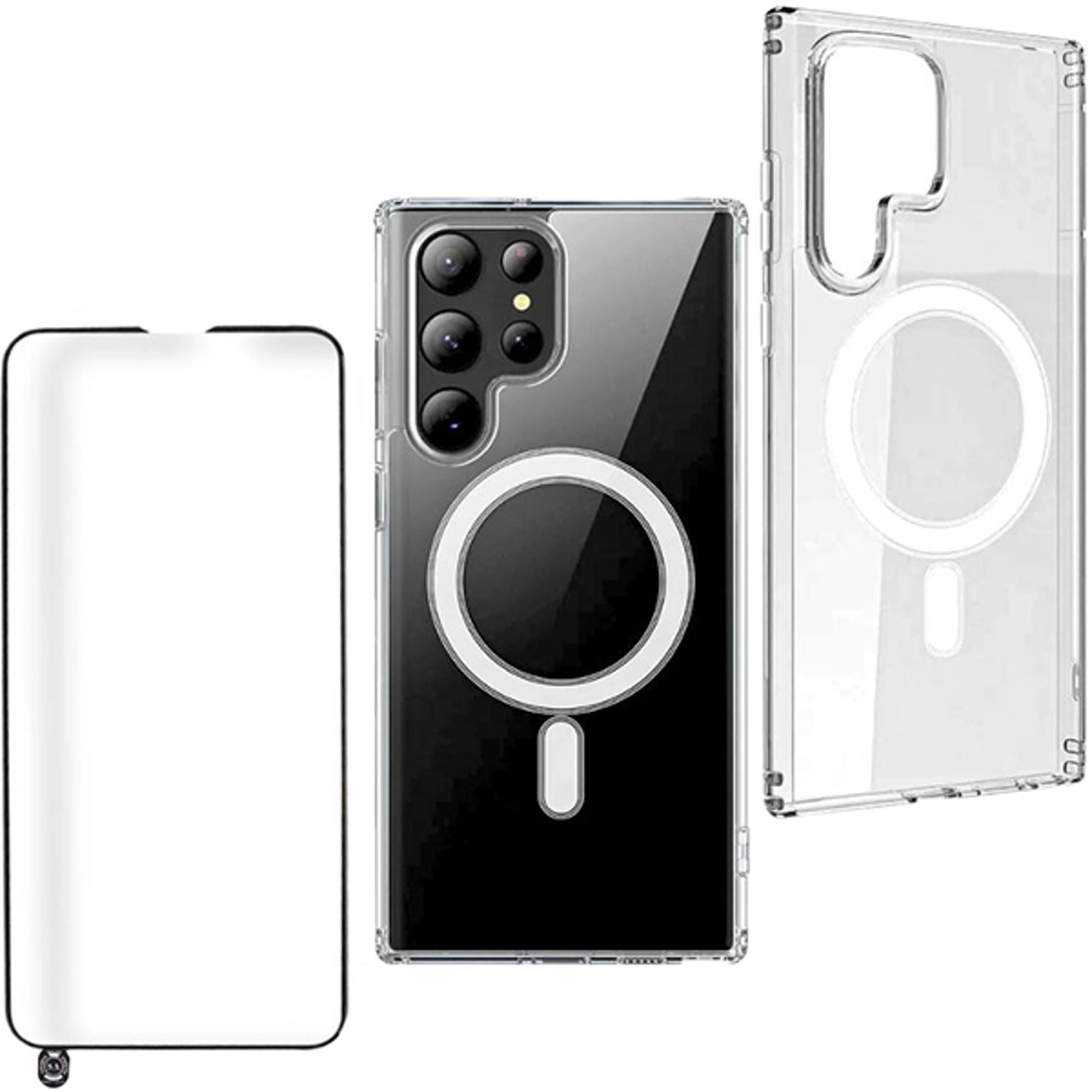 Smart Alien Case Clear With Screen Protector for Galaxy S23 Ultra