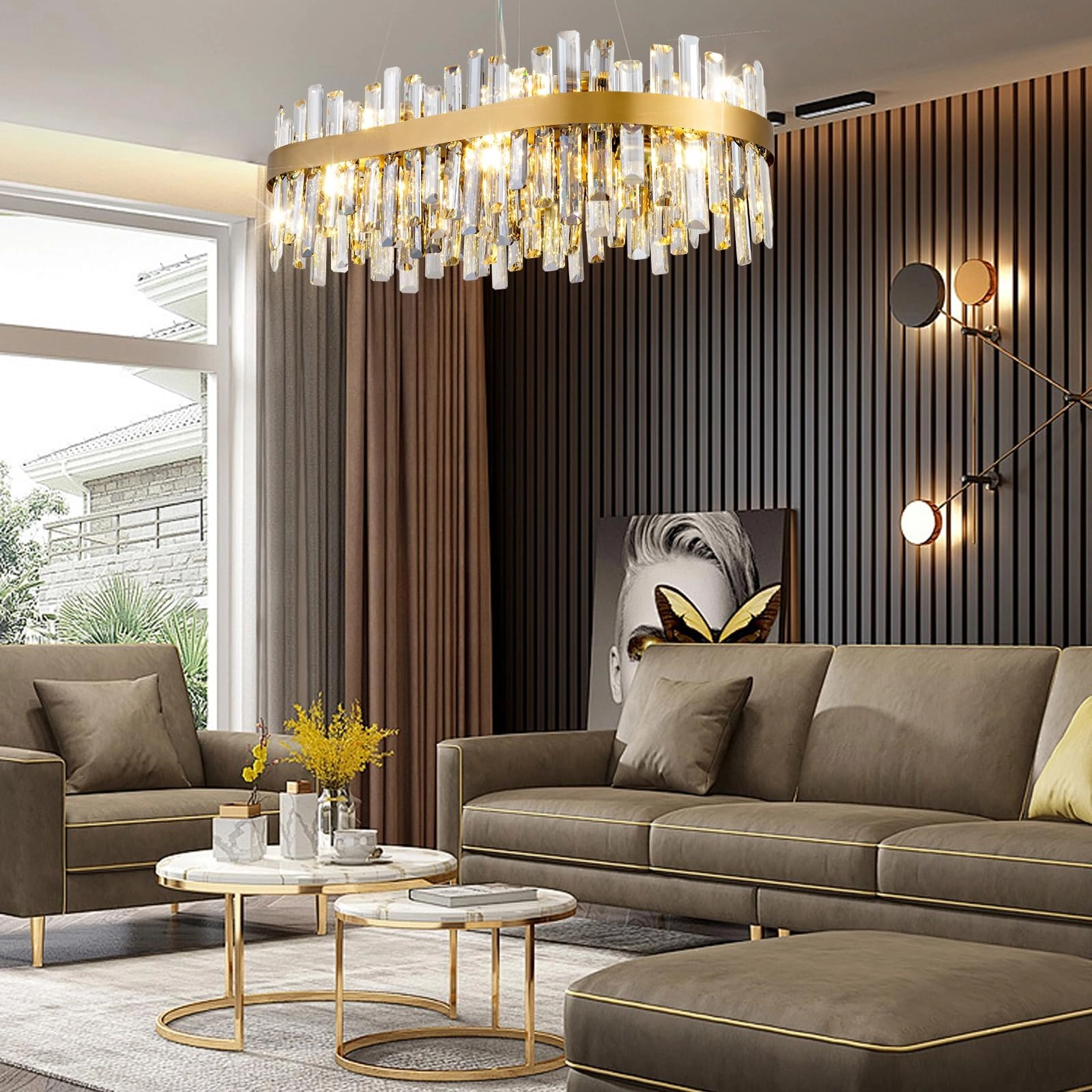 USOR Crystal Chandelier - 2700K 4500K 6000K