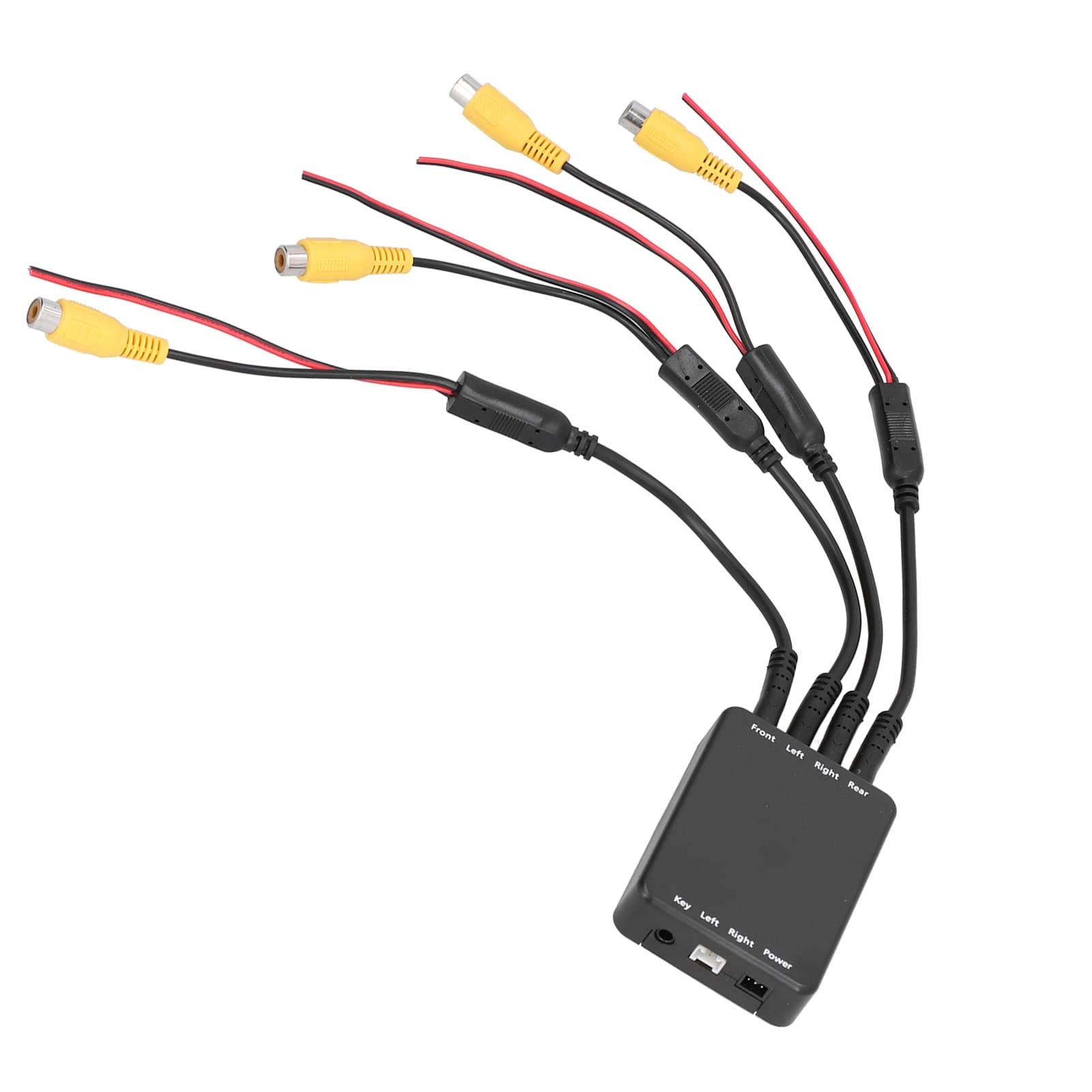 SIXRUN 4 Way Car Video Switch - ABS Material 360 Degree Panoramic