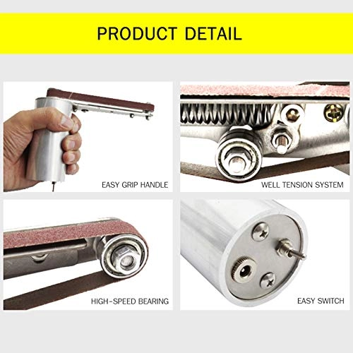 Mini Electric Polisher - 90W Stainless Steel 10 PCS Sander Belts