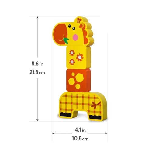 Wooden Blocks Friendly Zoo - 12 months and up 22 pieces