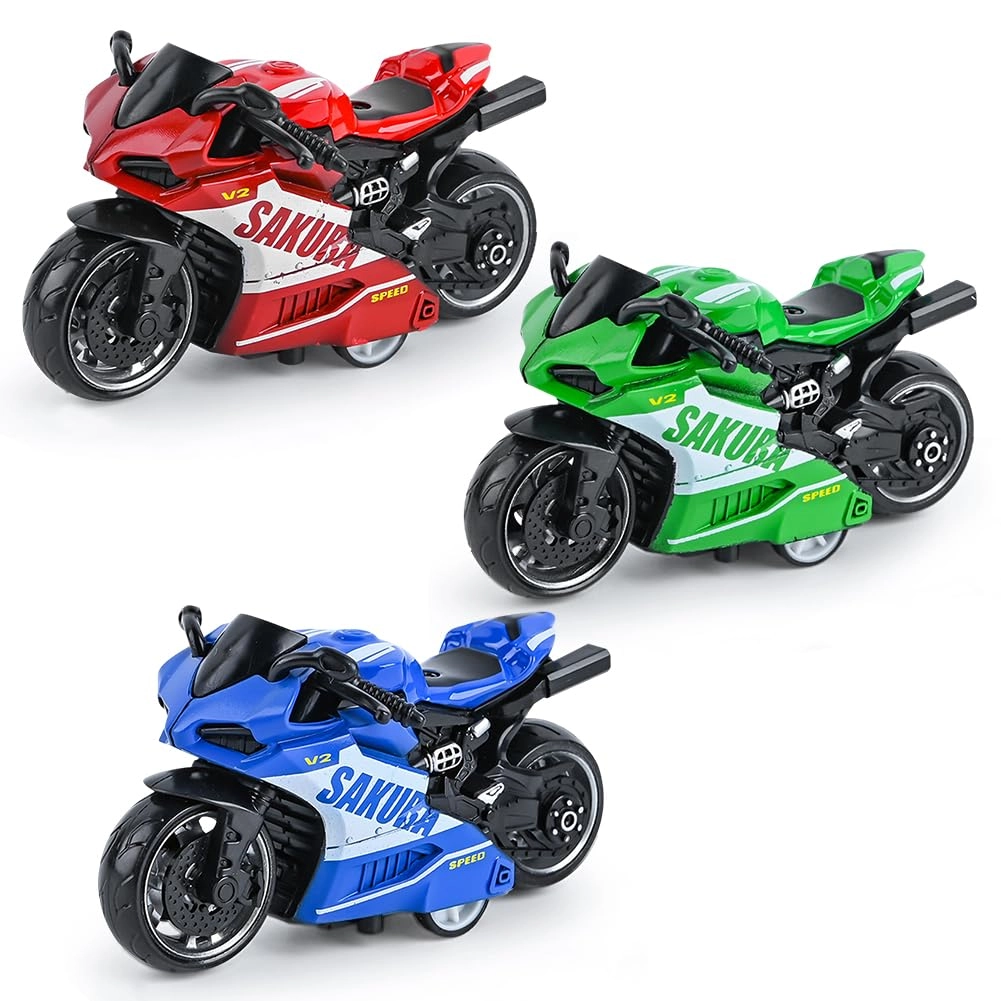 FCXVXCL Toy Motorcycle - 1:18 3pcs