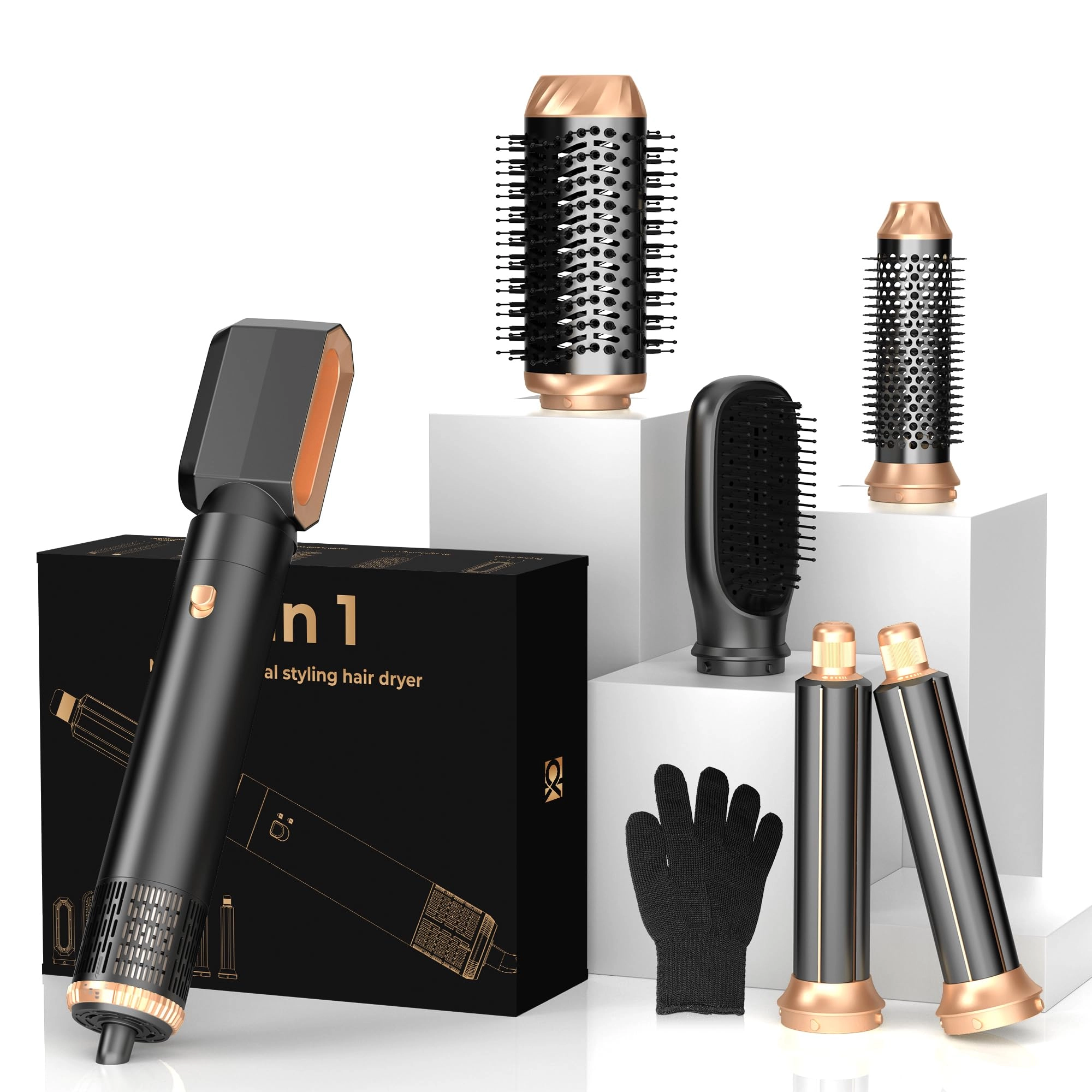 OKWRAP Hair Dryer Brush - 6-in-1 700 watts