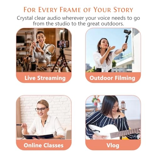 K1 - 2 lavalier microphones 2.4GHz