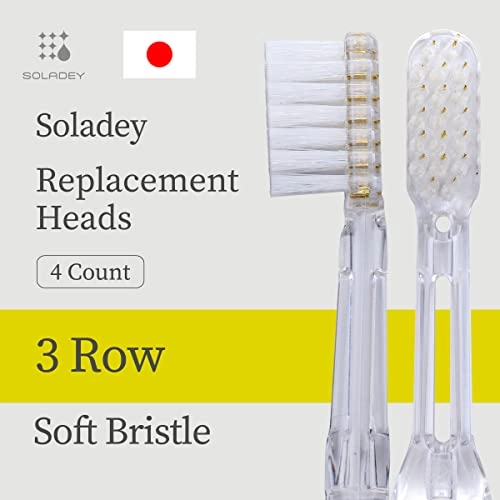 Ionic Replacement Brush Head - 4 Count 3 Row Soft