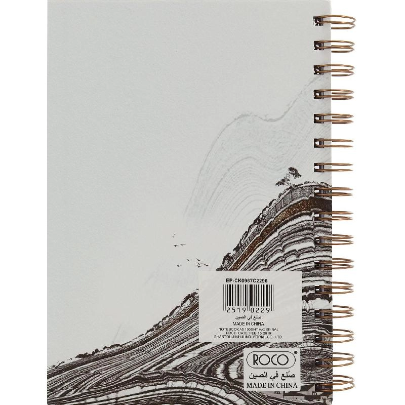 Notebook 19 X 26 cm Spiral - Grid 100 Sheets