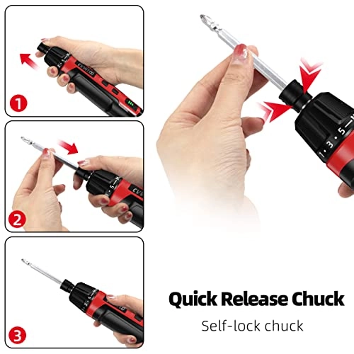 Mini Cordless Electric Screwdriver - 6N.m Torque Type C USB