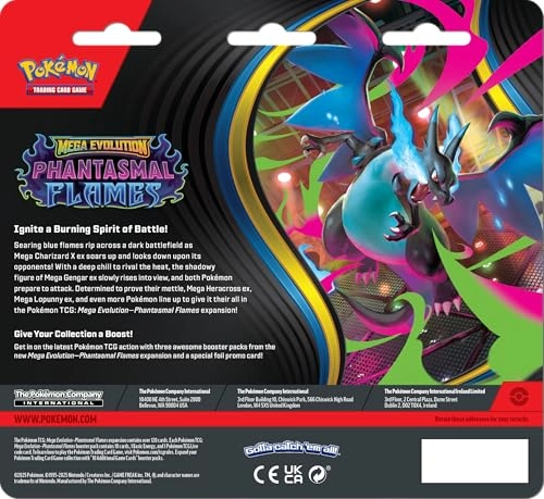 Mega Evolution—Phantasmal Flames Triple Pack Weavile - 1 Foil Promo Card 3 Booster Packs