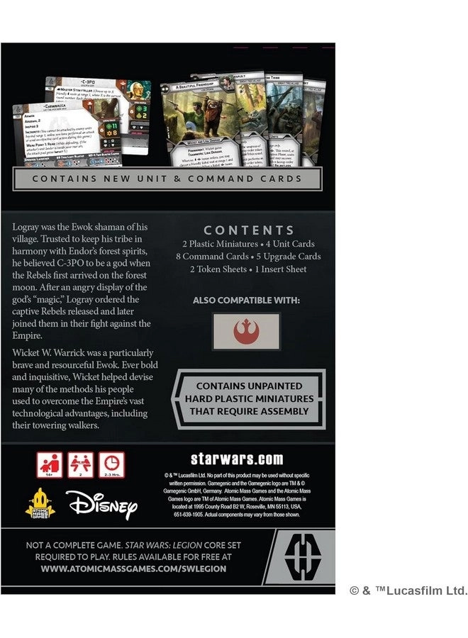 Star Wars: Legion Logray & Wicket Commander Expansion: Heroic Ewoks!