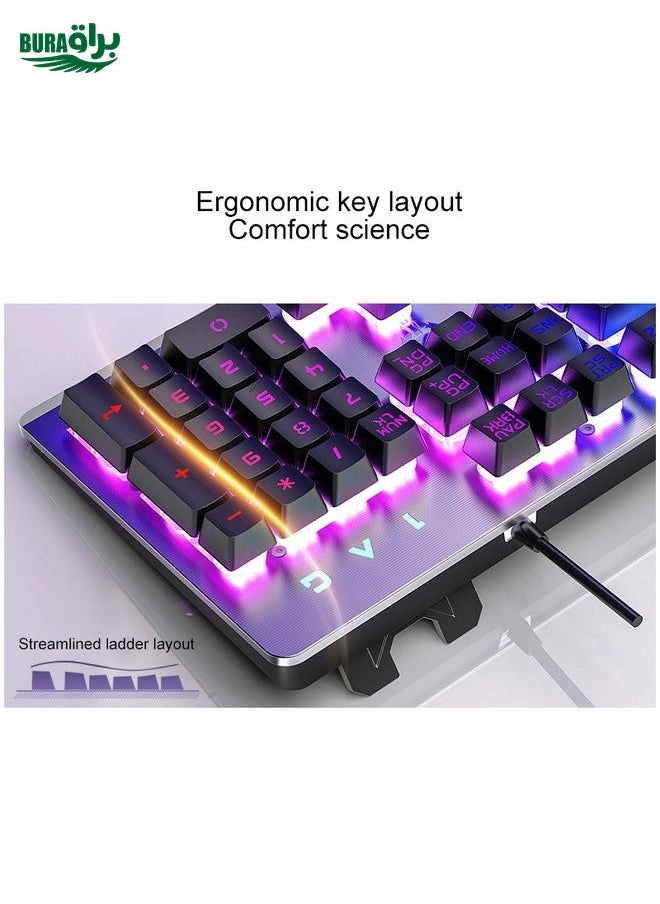 K002 - Wired + Optical Silent Mouse + Headset