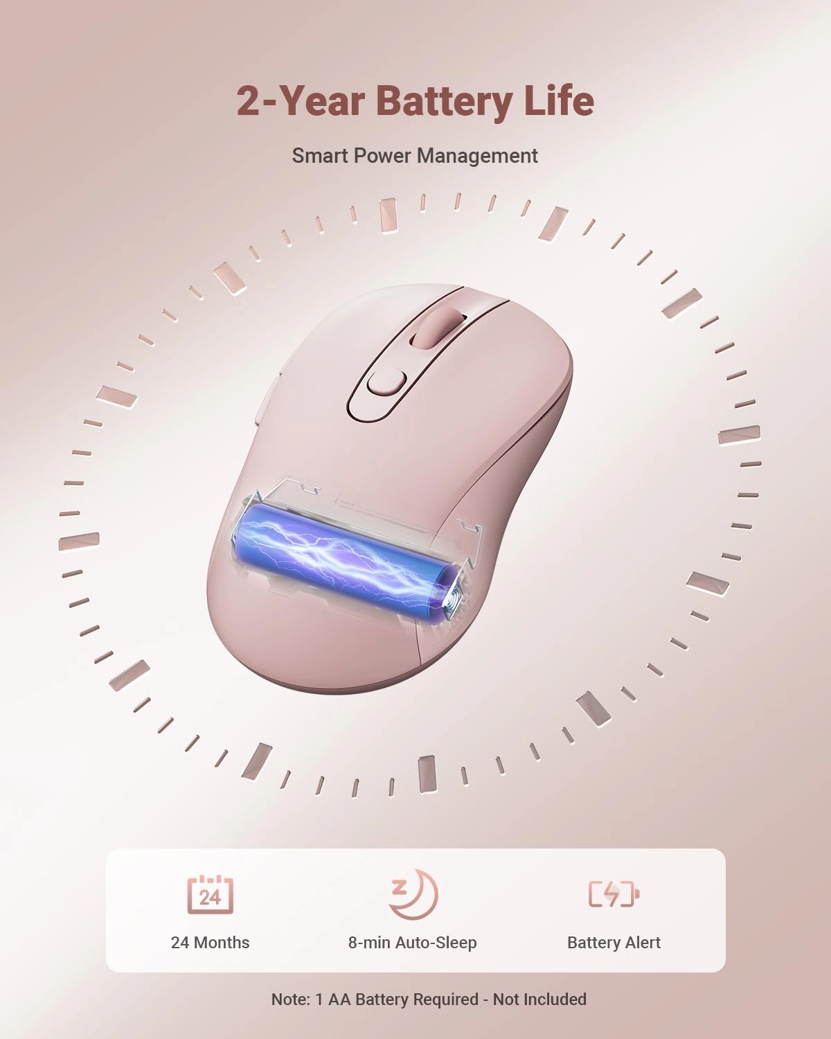 MW17 Slim Mini Cordless Mouse - USB