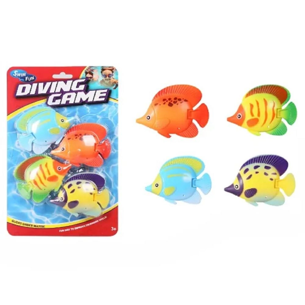 Diving Ring Toys - 4pcs Multi Colour