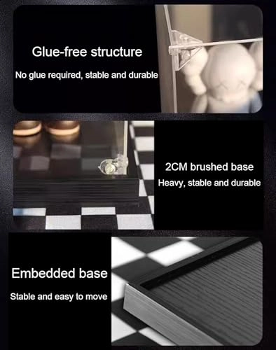 Acrylic Display Case (42172) - Transparent Base With Mirror 62 x 30 x 20 cm