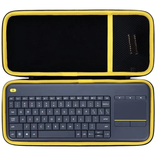 Lebakort Hard Carry Case Compatible with Logitech K400 Plus touch - Easy Media Control Builtin Touchpad