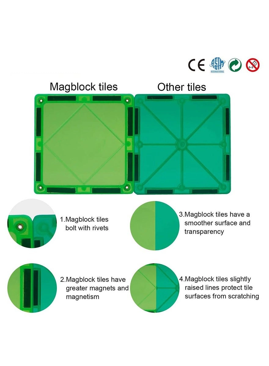 Magnetic Building Blocks - 60 pcs