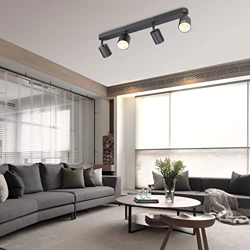 Ceiling Light - 4-light GU10 Black