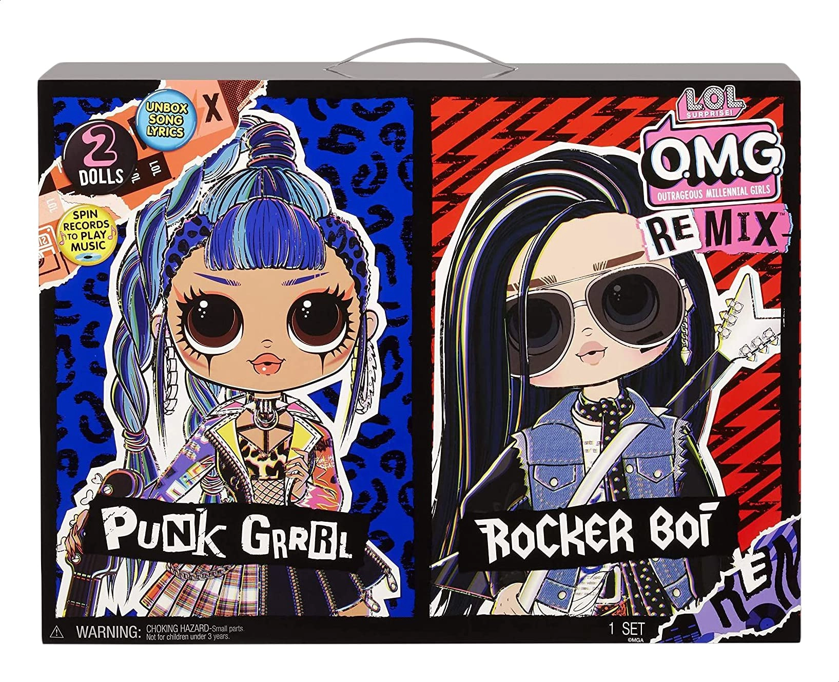 LOL OMG Rocker Boi Doll + Punk Grrrl Doll