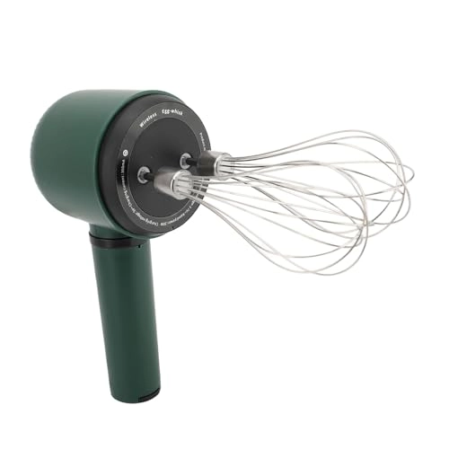 Cordless Hand Mixer - USB Rechargeable 1200mAh 2 whisk attachments