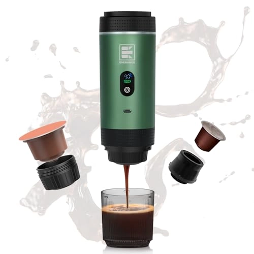 Portable Electric Espresso Machine - 60 Milliliters Ground Coffee & NS Capsules